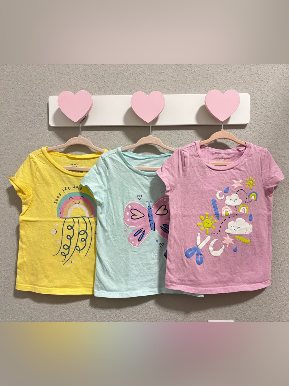 Carter’s Toddler Girl Short Sleeve T-shirts Size 4T